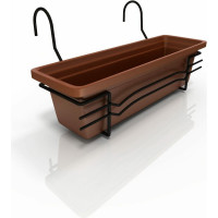 Корзина-крепление для балконного ящика 60 см, 3 шт. + керамзит 5-10, 2л Удачный Сезон 10003-3