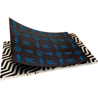 Шумоизоляция SGM Premium Barrier Ultra Prime (большие листы 0.5х0.8 м/ 6 мм)/ упаковка 5 листов/ мембрана звукоизоляционная влагостойкая SGM.BU.6.05X080.5