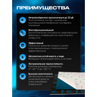 Шумоизоляция SGM Premium Barrier Ultra Prime (большие листы 0.5х0.8 м/ 6 мм)/ упаковка 5 листов/ мембрана звукоизоляционная влагостойкая SGM.BU.6.05X080.5