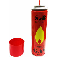 Газ для зажигалок S&B 250 мл, объем 335см3 ГС 006
