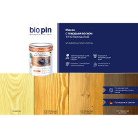 Масло для пола с твердым воском BIO PIN 1910 Hartwachsol в цвете Прозрачный коричневый 0.75 л 19101F103