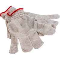 Перчатки АНТЕЙ ПЛЮС Люкс, х/б, 5-ти нитка, 10 класс вязки, 134 текс 42-45г, белые, 250 пар, 017