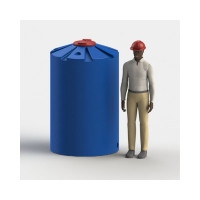 Емкость с крышкой ASPLAST Ц1500Д EL-22P-CA-C1500L-DB