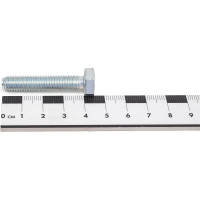 Болт с шестигранной головкой ВИРТУОЗ DIN933 8 х 40, 6 шт 01252