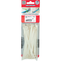 Многоразовая стяжка ЕВРОПАРТНЕР PRM 7,5х120 белый 20 шт. S18 0008 09