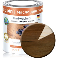 Масло для пола с твердым воском BIO PIN 1910 Hartwachsol в цвете Прозрачный коричневый 0.75 л 19101F103