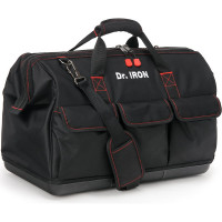 Сумка для инструмента с пластиковым дном с ремнем Dr. IRON 510х260х390 мм DR1029