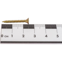 Универсальные шурупы ВИРТУОЗ 3,0х25 мм, потайная головка, желтый цинк 100 шт 02792