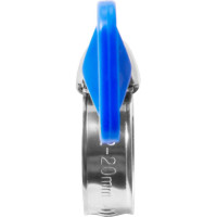 Обжимной хомут из нержавеющей стали MasterProf 12-20 мм, бабочка, 2 шт ИС.140812