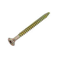 Универсальные шурупы ВИРТУОЗ 5,0х 60 мм, потайная головка, желтый цинк 25 шт 02952