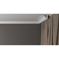 Потолочный карниз Decor-Dizayn ударопрочный влагостойкий под покраску 48Х40Х2000 мм DD13