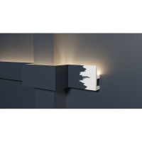 Потолочный карниз Decor-Dizayn ударопрочный влагостойкий под LED подсветку 50Х20Х2000 мм DD617