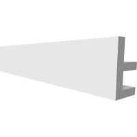 Потолочный карниз Decor-Dizayn ударопрочный влагостойкий под LED подсветку 50Х20Х2000 мм DD617