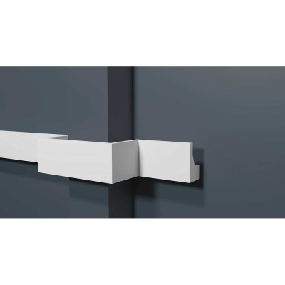 Потолочный карниз Decor-Dizayn ударопрочный влагостойкий под LED подсветку 40Х25Х2000 мм DD616