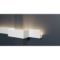 Потолочный карниз Decor-Dizayn ударопрочный влагостойкий под LED подсветку 40Х25Х2000 мм DD616