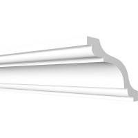 Потолочный карниз Decor-Dizayn ударопрочный влагостойкий под покраску 76Х76Х2000 мм DD44