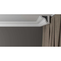 Потолочный карниз Decor-Dizayn ударопрочный влагостойкий под покраску 76Х76Х2000 мм DD44