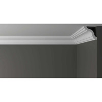 Потолочный карниз Decor-Dizayn ударопрочный влагостойкий под покраску 76Х76Х2000 мм DD44