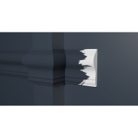 Стеновой молдинг Decor-Dizayn ударопрочный влагостойкий под покраску 82Х19Х2000 мм DD606