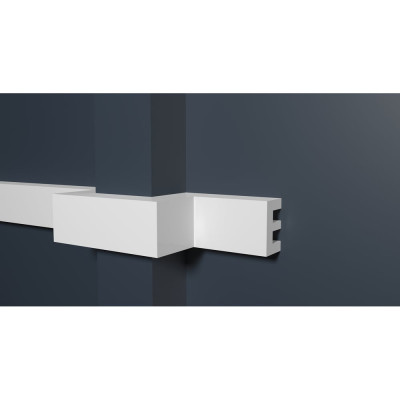 Стеновой молдинг Decor-Dizayn ударопрочный влагостойкий под покраску 40Х25Х2000 мм DD612