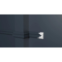 Стеновой молдинг Decor-Dizayn ударопрочный влагостойкий под покраску 32Х10Х2000 мм DD603