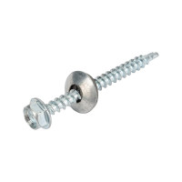 Кровельные саморезы ВИРТУОЗ 4,8х50 мм, цинк 130 шт 600-05243