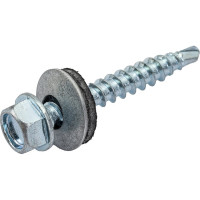 Кровельные саморезы ВИРТУОЗ 4,8х38 мм, цинк 25 шт 02662