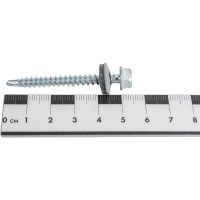 Кровельные саморезы ВИРТУОЗ 4,8х50 мм, цинк 10 шт 02679