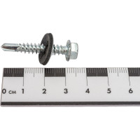 Кровельные саморезы ВИРТУОЗ 5,5х32 мм, цинк 10 шт 27023