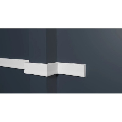 Стеновой молдинг Decor-Dizayn ударопрочный влагостойкий под покраску 30х10х2000 мм 165А