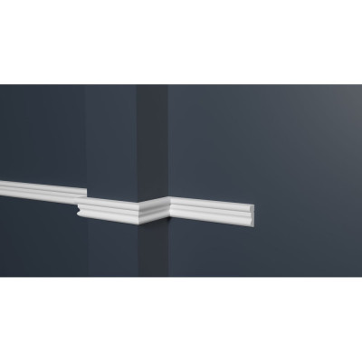 Стеновой молдинг Decor-Dizayn ударопрочный влагостойкий под покраску 19Х9Х2000 мм DD25