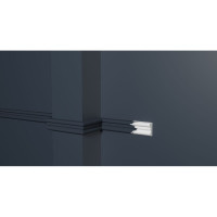 Стеновой молдинг Decor-Dizayn ударопрочный влагостойкий под покраску 19Х9Х2000 мм DD25