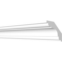 Потолочный карниз Decor-Dizayn ударопрочный влагостойкий под покраску 49Х49Х2000 мм DD05