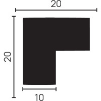 Стеновой уголок Decor-Dizayn ударопрочный влагостойкий под покраску 20Х20Х2000 мм DD802