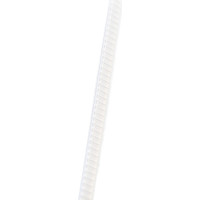 Пластиковая нейлоновая стяжка TWT с площадкой для маркировки, 2,5x100 мм, белая, 100 шт. CVM-100