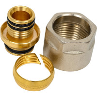 Резьбовое соединение со стяжным кольцом Frankische хром, alpex, 20x2-3/4 ВР 74820103