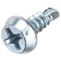 Саморезы ВИРТУОЗ 3,8х 11 полуцилиндрическая головка, сверло, цинк 100 шт 02648