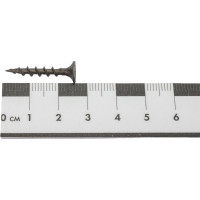 Саморезы ВИРТУОЗ 3,5х 25 мм, крупная резьба, потайная головка, оксидированный 100 шт 02501