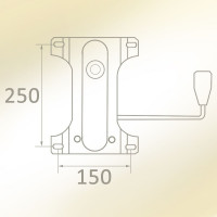 Механизм качания для кресла ЭЛИМЕТ Топ-Ган 150х250 мм, длиннобазный БП-00001380