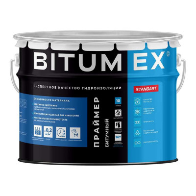 Праймер битумный BITUMEX ведро 10л ПБ-035