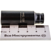 Торцевая головка Rockforce 13мм 1/4 6-гранная ударная удлиненная L=50 мм RF-4255013(48084)