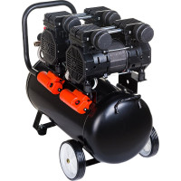 Малошумный безмасляный компрессор Pegas pneumatic PG-2800*2 проф серия 2.8кВт, 365 л/мин,50л 6621