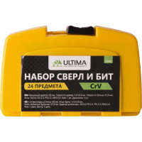 Набор сверл и бит 24 предмета ULTIMA 113600