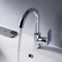 Смеситель для умывальника с поворотным изливом AM.PM Like хром F8002700