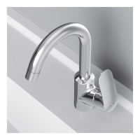 Смеситель для умывальника с поворотным изливом AM.PM Like хром F8002700