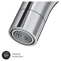 Смеситель для умывальника с поворотным изливом AM.PM Like хром F8002700