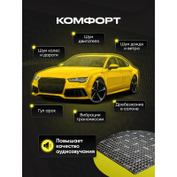 Шумоизоляция для автомобиля SGM Basic 3, 20 листов/ виброизоляция для машины/ комплект звукоизоляции SGM.BS3.04X025.20