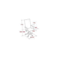 Кресло для руководителя Easy Chair 524 TPU черное, экокожа, металл 299470