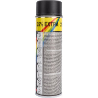 Быстросохнущая акриловая краска для литых и декоративных дисков MOTIP, черный матовый 500мл 05-000004