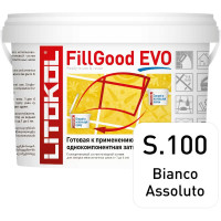 Полиуретановый состав для затирки швов LITOKOL FillGood EVO F.100 BIANCO ASSOLUTO 496280002